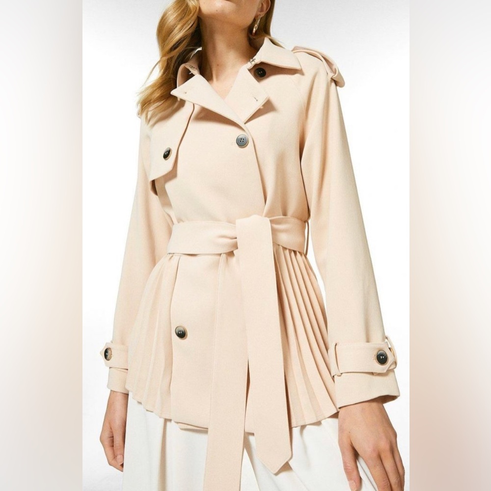 karen millen blazer pleated
